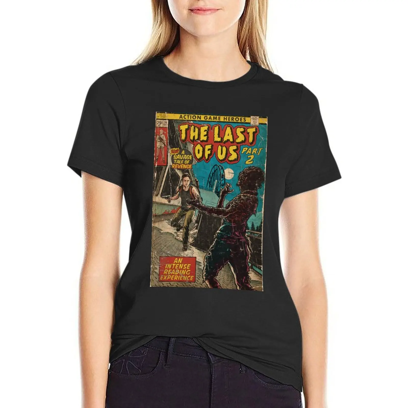 

The Last of Us 2 - Abby fan art comic cover T-Shirt aesthetic clothes tees plain quick-drying t-shirts for Women graphic tees