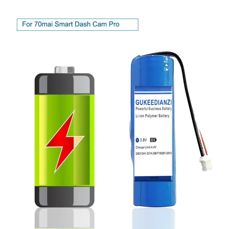 HMC1450 Smart Dash Cam Battery For 70mai Smart Dash Cam Pro 1200mAh High Capacity view 3
