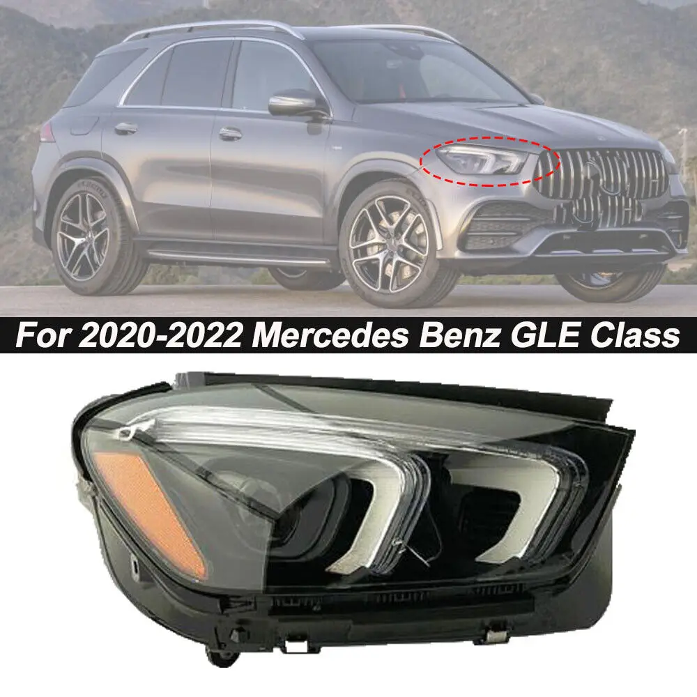 

Высококачественные автомобильные аксессуары для Mercedes Benz GLE Class 2020-2022 гг., светодиодная фара для правого пассажира без AFS