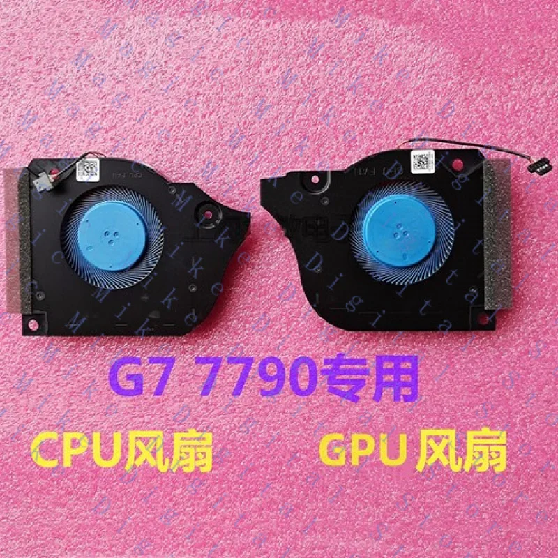 UU para DELL INSPIRON P82F G7 7790 ventilador de CPU y ventilador GPU 12V 0.5A