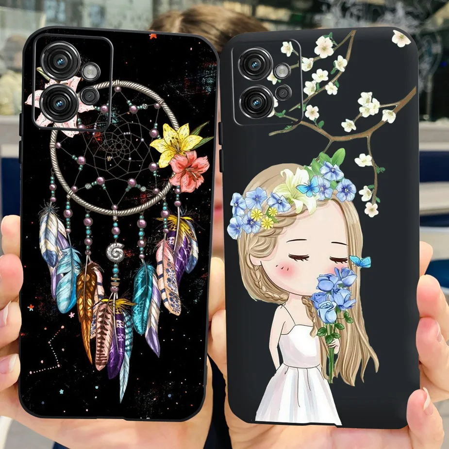 For Motorola Moto G32 Case Cute Cat Butterfly Soft Silicone Phone Case For Motorola Moto G32 G 32 MotoG32 Bags 6.5\'\' Coque Funda