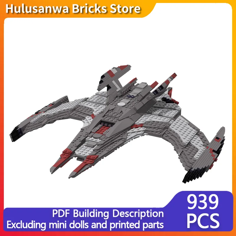 

Popular Movie Model MOC Building Bricks Space Battlecruiser Modular Technology Gifts Holiday Assemble Children Toys Suit