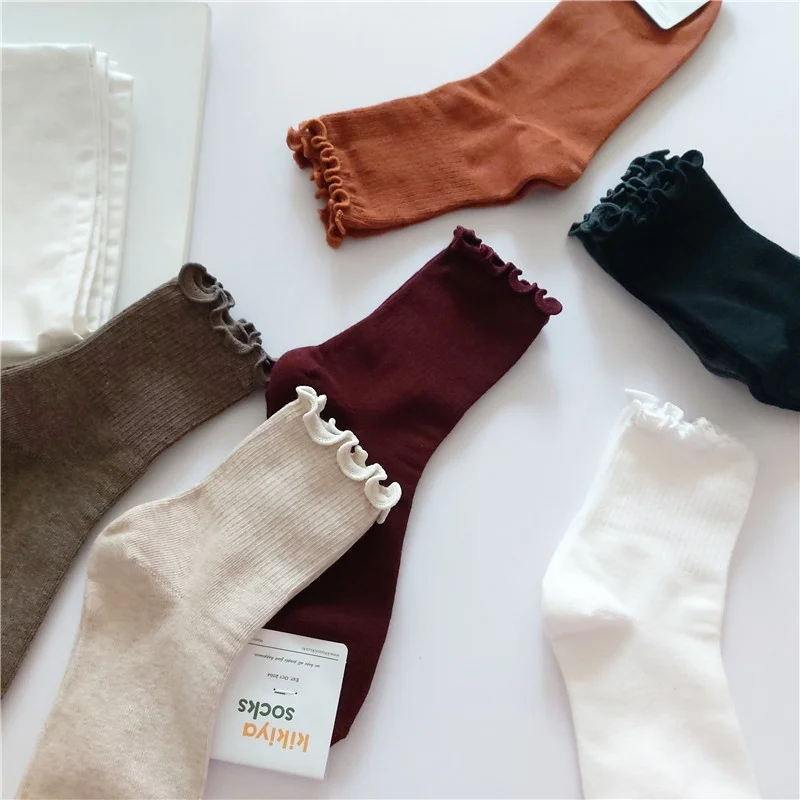 

Sli Sweet Kikiyasos женское Sos до середины икры однотонное кружево с цветочным принтом легко носить удобное весенне-осеннее со