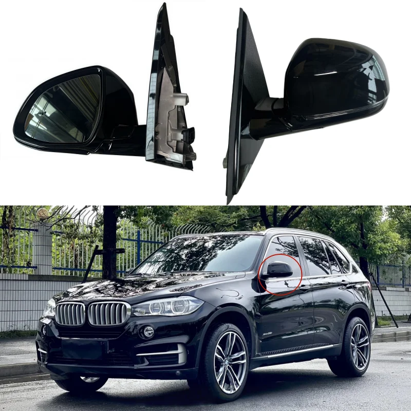 

For BMW X5 G05 2018 2019 2020 2021-2025 Auto Left/Right Folding heating automatic dimming blind spot 5 pin Rear Mirror Assembly