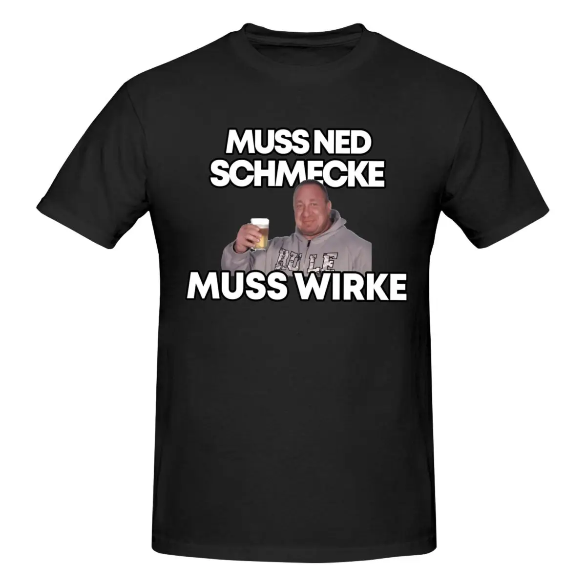 Camiseta de moda para hombre Markus Ruhl Meme Apfelschorle Abbelschorle, camisetas de algodón con cuello redondo para hombre