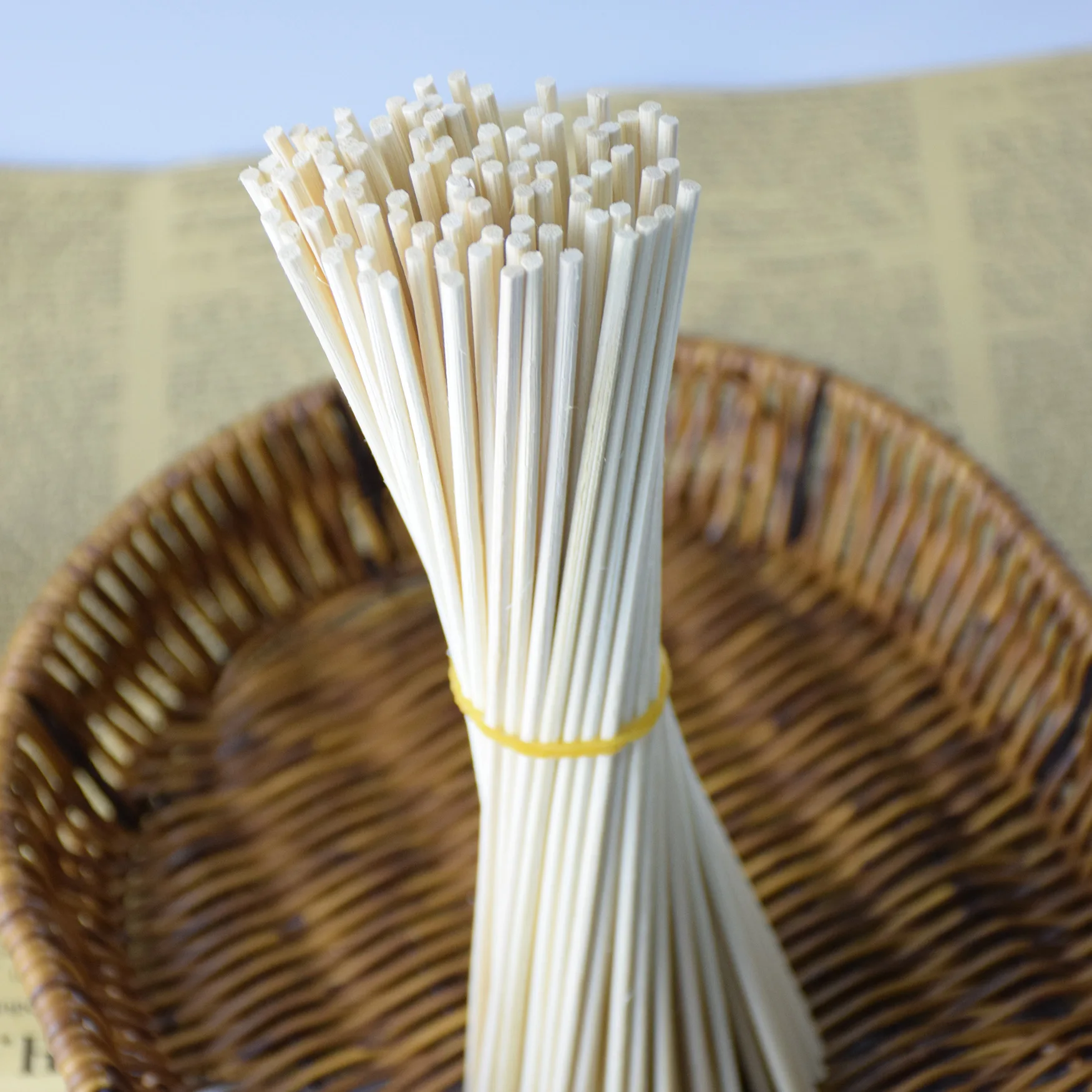 3MM X 24CM Indonesia Essential Oil Diffusion Wooden Rattan Sticks, Decorative Aromatherapy Flower Reed Diffuser Sticks
