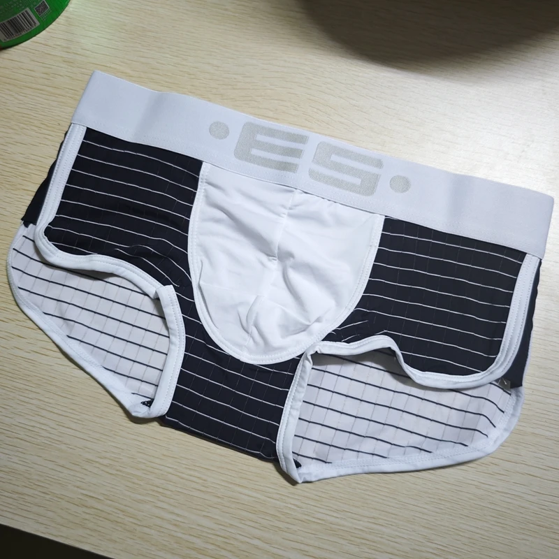 

Мужские модные трусы-боксеры в клетку в полоску