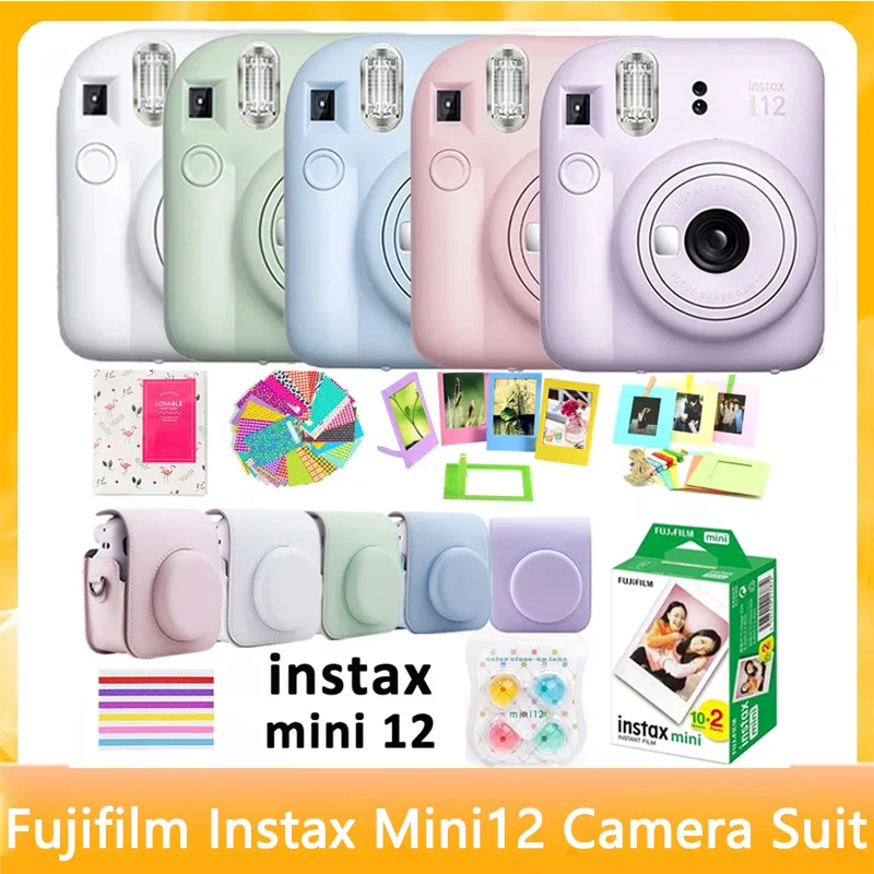 Shoulder Strap Bag Accessories Suit Original Fujifilm Instant Camera Instax Mini 12 Optional 20/40 Sheets Mini Film Paper Camera