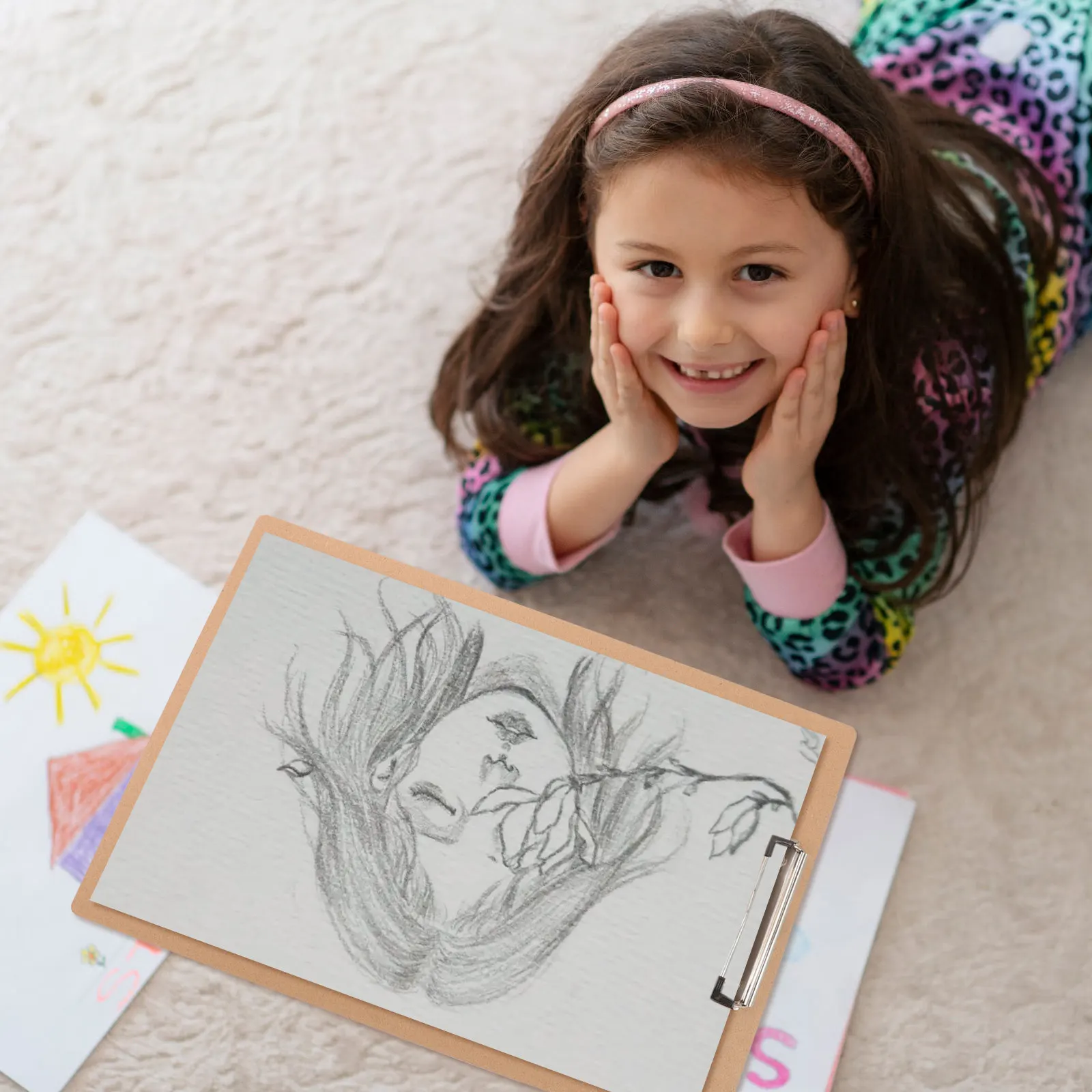 

Ultra Thin Sketch Board Paper Drawing Board for Artists Sketching Drawing Writing Practice Portable Lightweight Art Supply
