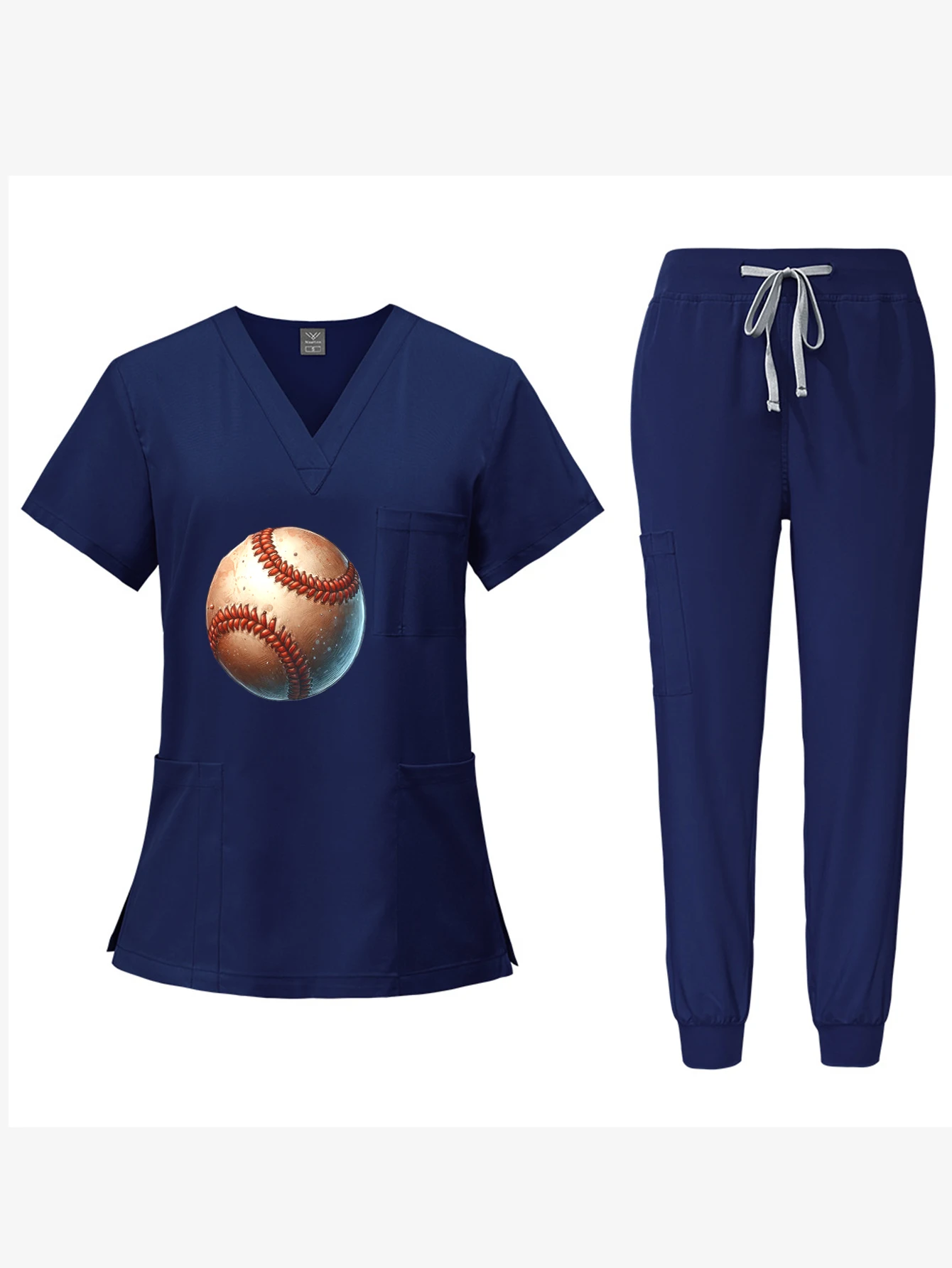 Conjunto de Uniforme Personalizado para Trabalho Unissex, Roupas de Secagem Rápida, Vestuário Cirúrgico para Enfermeiros, Uniforme de Clínica Veterinária