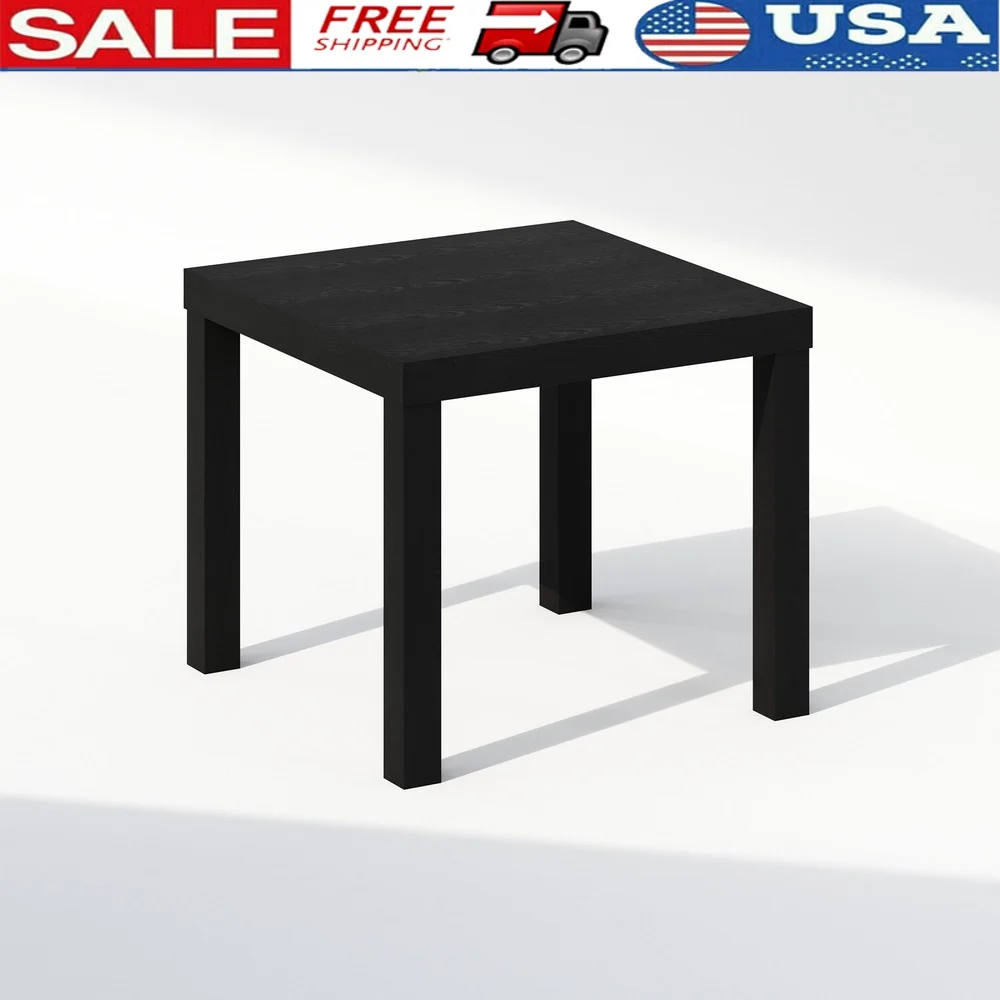 

Sturdy Lightweight Square Coffee Table Compact Side Table Easy Assembly Indoor Use CARB Composite Wood Ideal Small Spaces