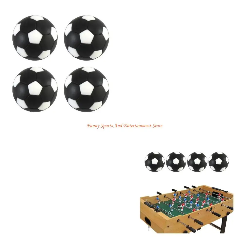 

C4DE 4 Pack of Smooth Foosballs for Standard Foosball Accessory Tables & Tabletop Soccer Game Balls Replacements