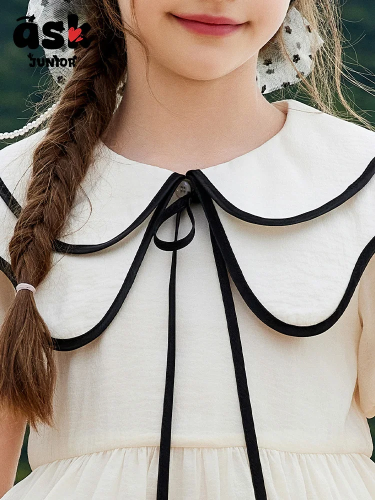 فستان بتصميم رفيع على طراز الشاطئ لقضاء العطلات الصيفية للفتيات من توين #5