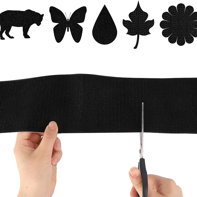 1 m Klettband, 100 mm, selbstklebende Befestigungsstreifen, Nylon, klebriges, robustes Klebeband, rutschfeste Teppichgreifer für Heimwerker, Basteln