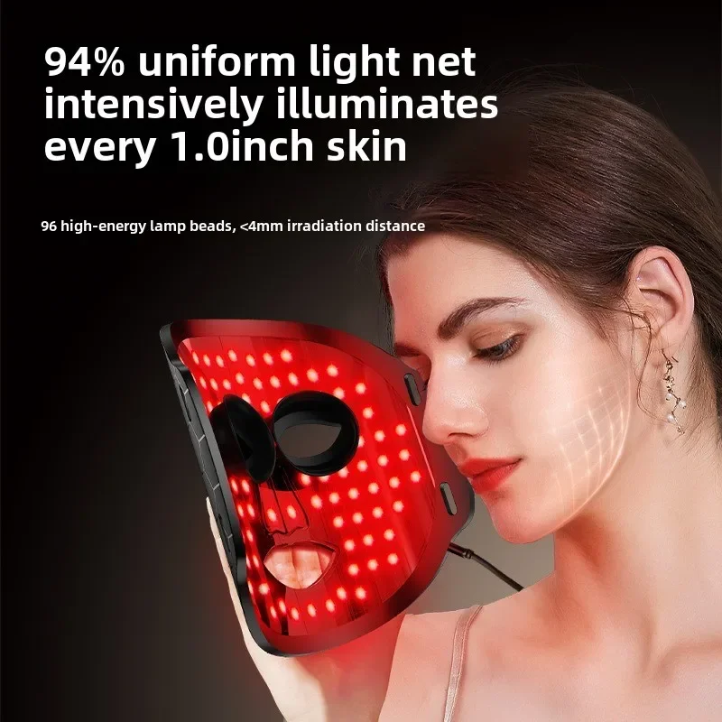 LED Facial Mask Anti-Aging Reduce Fine Lines Wrinkles Red Light Therapy Led Face Light Mask Face LED Mask Therapy Skincare