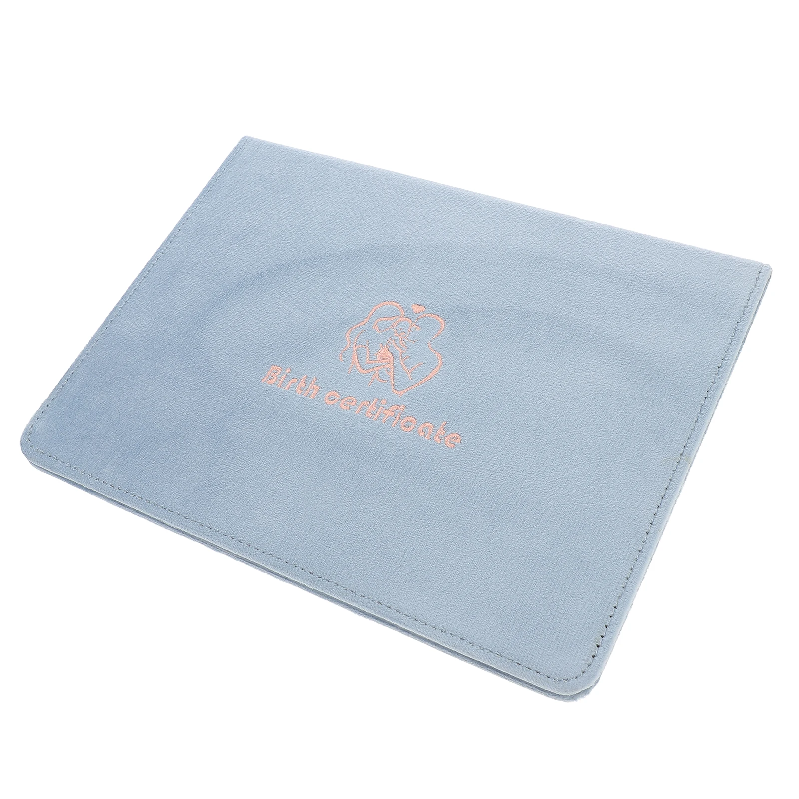 

Birth Certificate Protector Warm Pink Artificial Folder Newborn Keepsake Document Organizer Certificate Case