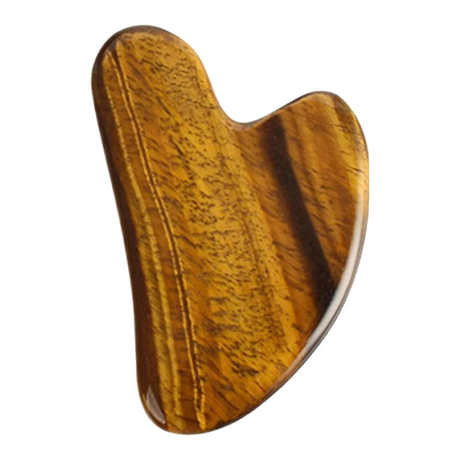 

1pc Dolphin Gua Sha Board Tiger'S Eye Stone Scraping Massage Tool For Facial Body Pain Relief Lymphatic Detox Home Spa Care