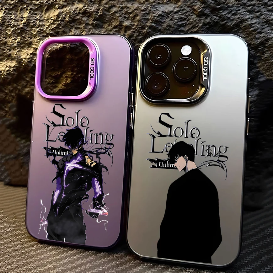 Anime Solos Levelings Phone Case For iPhone 16 15 14 13 12 11 mini Pro Max X XR XSMAX 8 7 Plus Anti Fall Matte Back Cover