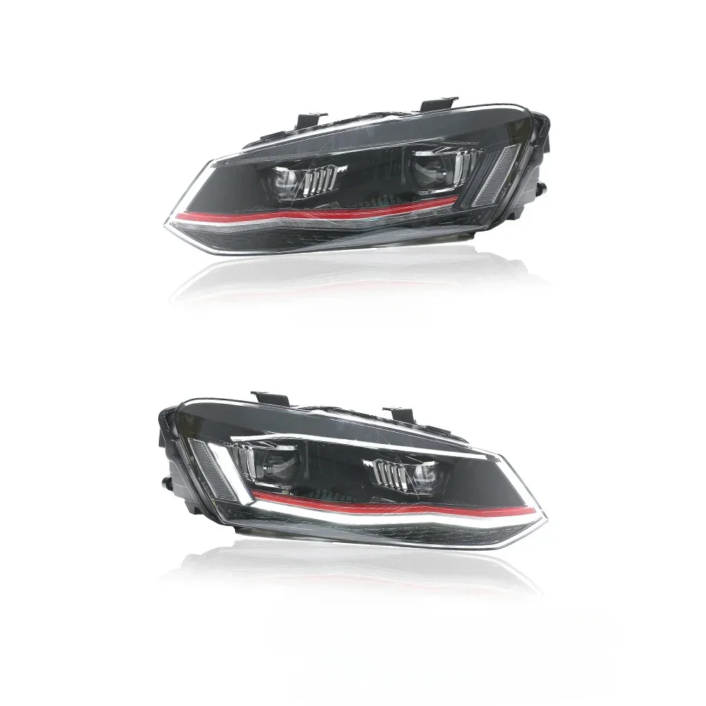 Car Lights for VW POLO Headlight 2009 2010 2011 2012 2013 2014 2015-2022 Git Head Lamp Drl Projector Lens Automotive Accessories