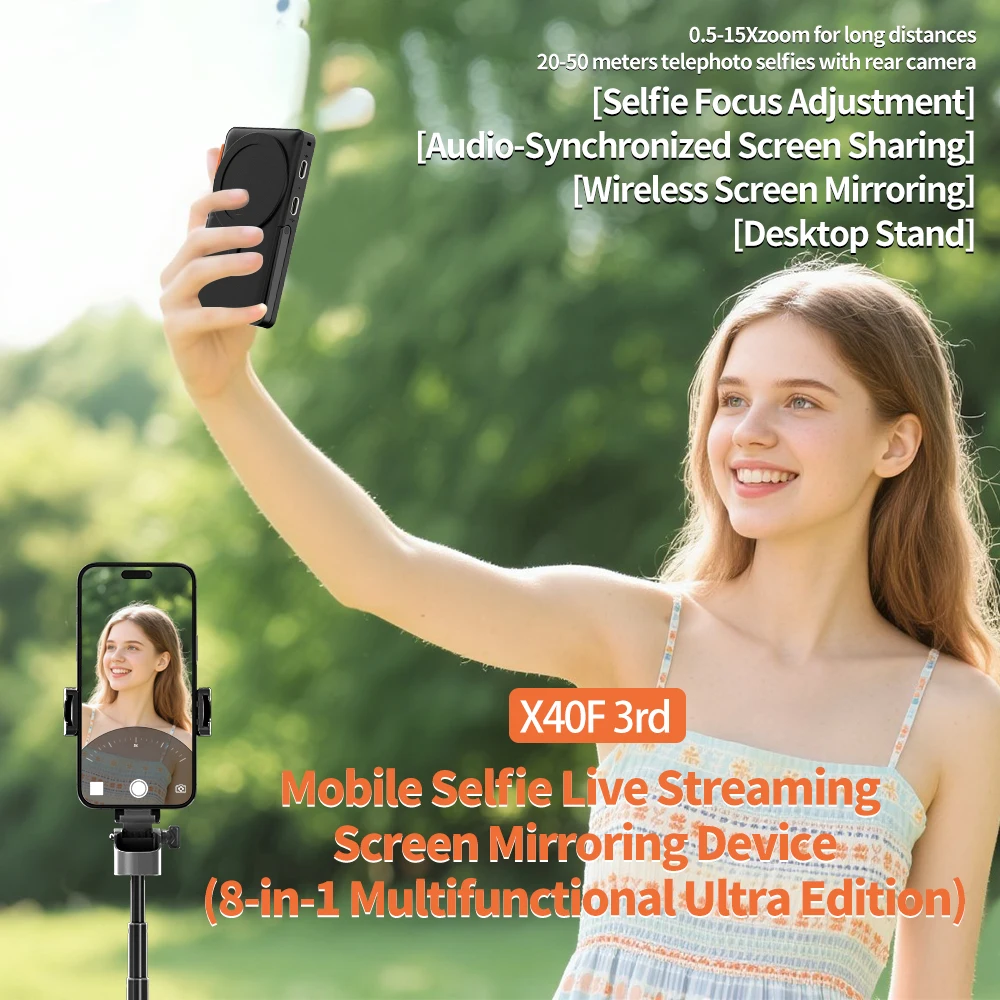 

Smartphone Magnetic Selfie Screen Wireless Camera Version Rear Camera Selfie Assistanc for Selfie Vlog Video Recording