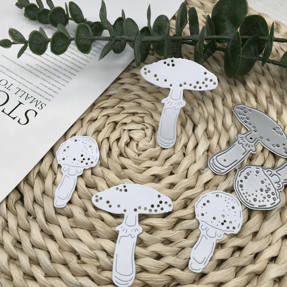 

1 шт. новые металлические штампы для резки, форма для грибов, украшение для скрапбукинга, лезвие для рукоделия, трафареты, штампы