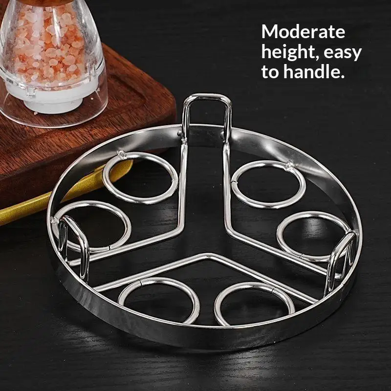 Egg Steaming Rack Metal Multifunctional Tray: Holder Thickened Household Insulated Shelf