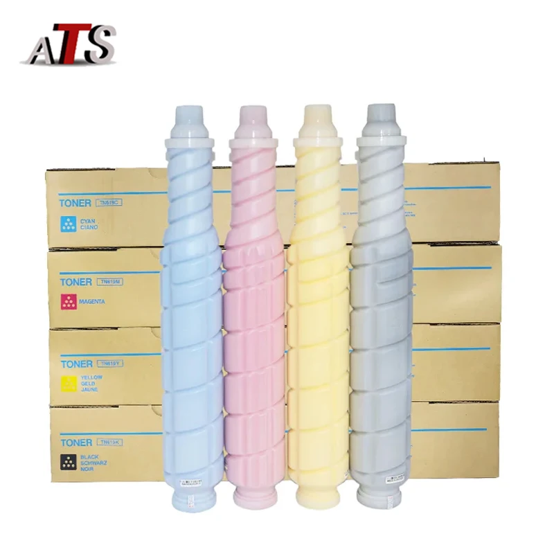 1 Stuks Tn619 Toner Cartridge Voor Konica Minolta C1060 C2060 2070 3070 3080 4070 4080 1070 TN-619 Cmyk