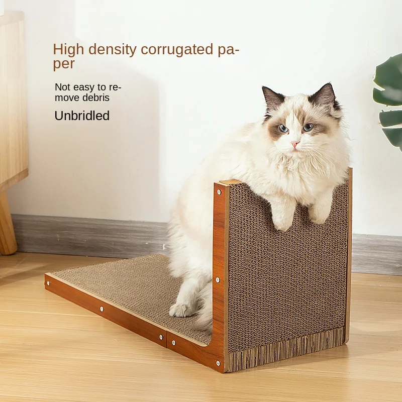 L-shaped Cat Scratcher Board Detachable Cat Scraper Scratching Post for Cats Grinding Claw Climbing Toy Pet Furniture Supplies