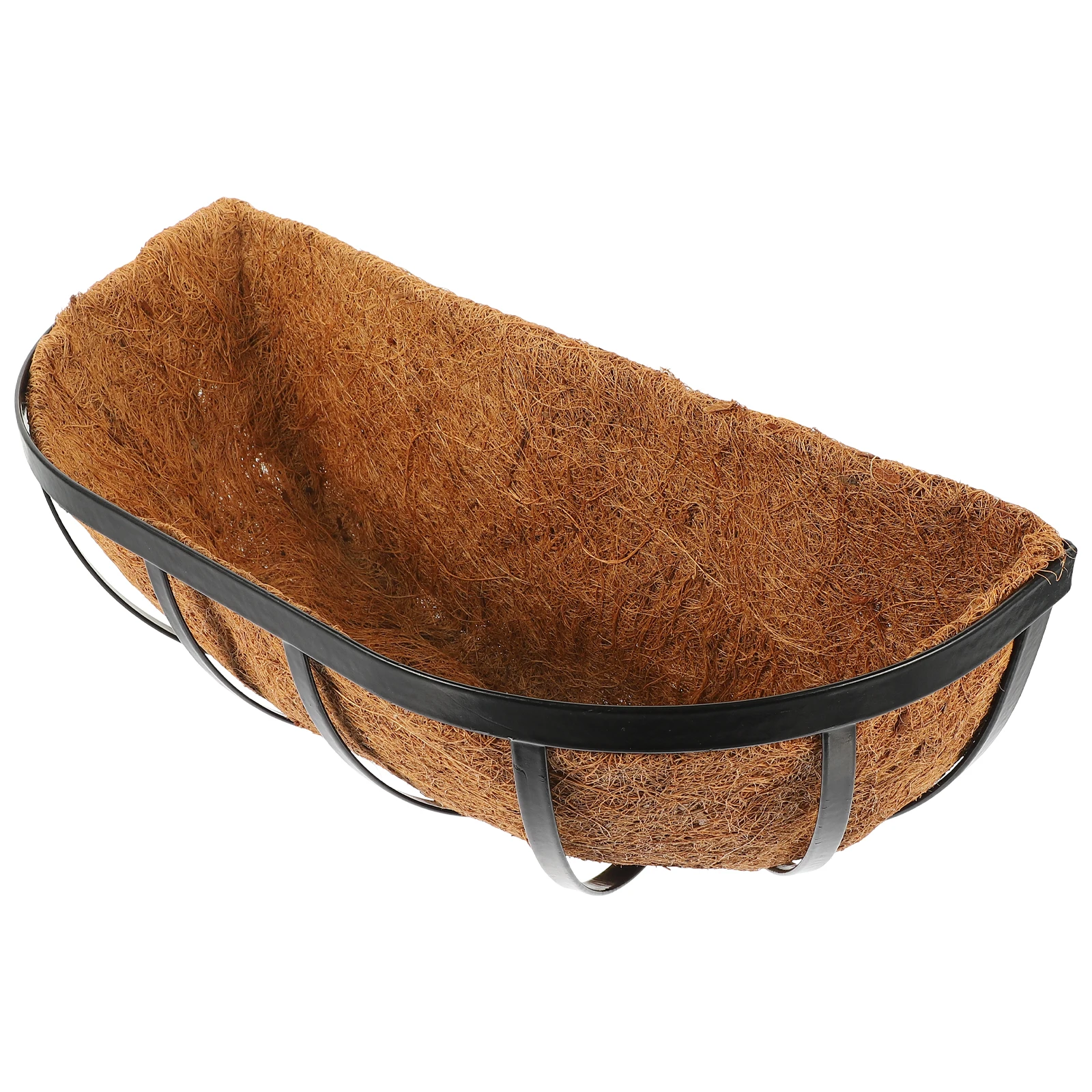 

Coconut Brown Basket 10 Inches Hanging Basket Planter Railing Box Garden Hanging Baskets Decor Plant Container