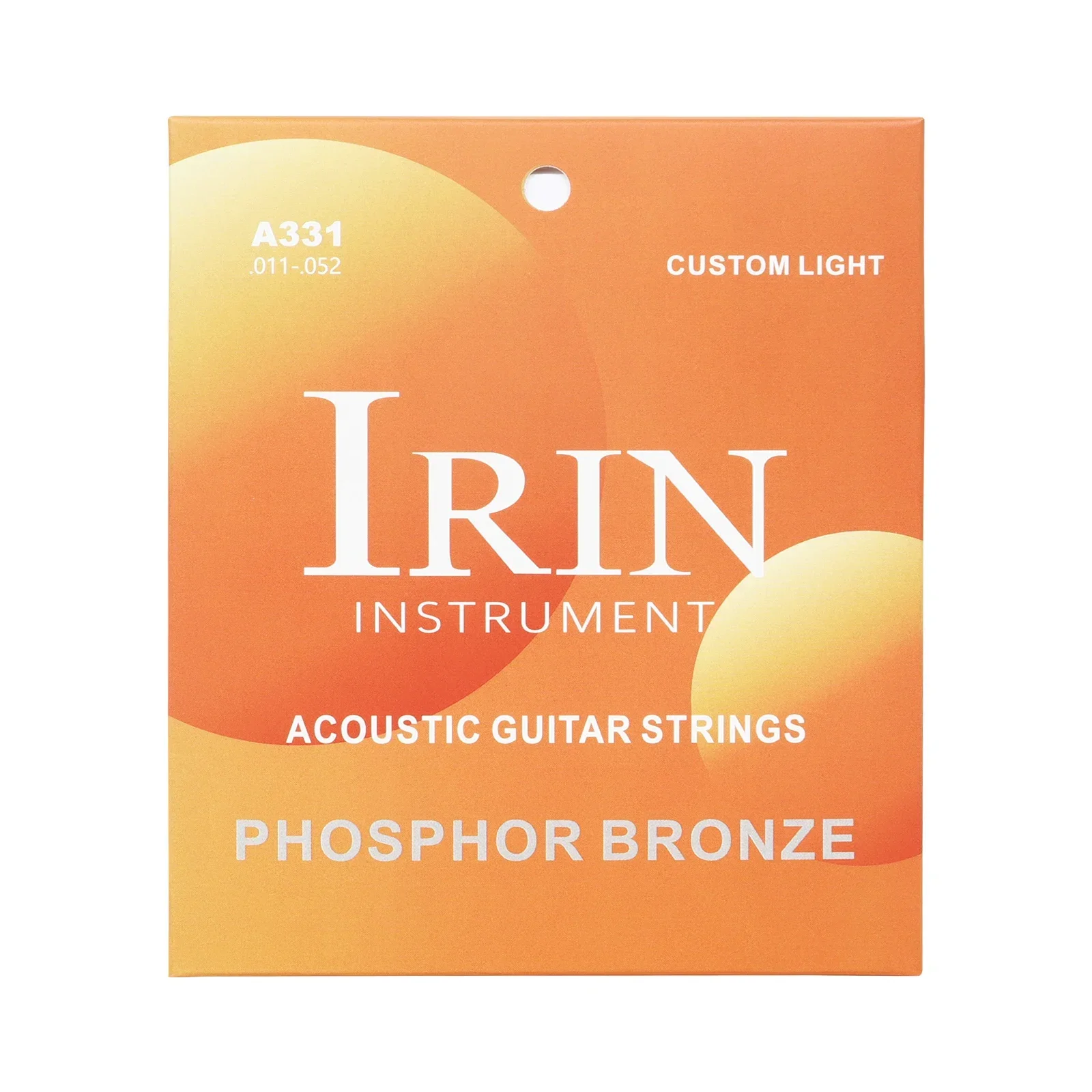 IRIN A331 Acoustic Guitar Strings High Carbon Steel Core Phosphorus Copper Wire Anti-rust Coating Folk Guitar Parts  Accessory
