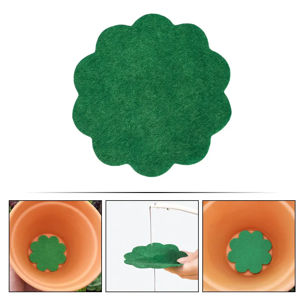 40 قطعة اناء للزهور منصات أسفل غير المنسوجة تنفس الصرف الحصير زارع كوستر منصات بونساي وعاء وسادة تسرب التربة منع النبات #6