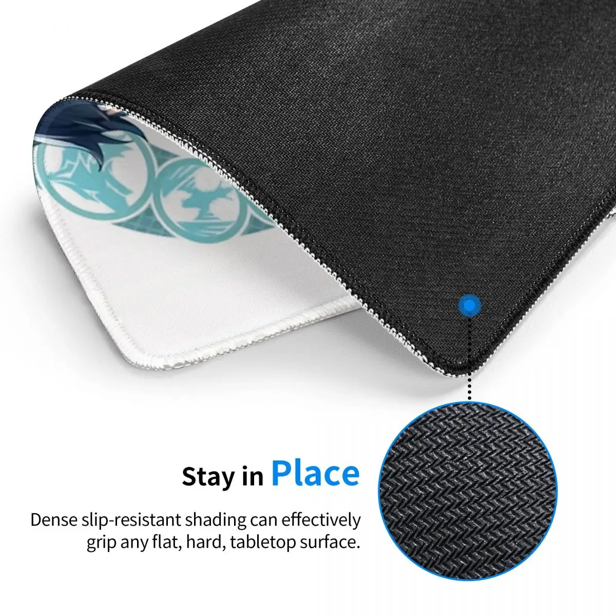 Genshin Impact Venti Mouse Pad الكمبيوتر لوحة المفاتيح الماوس حصيرة الألعاب الكمبيوتر حصيرة مكتب الجدول الحصير