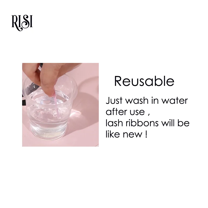 RISI Hot Selling Lash Lift Tool Ribbon Lash Lift Silicone Stripe Color Lash Lift Pad Ultra Soft Ribbons Sticky Tape