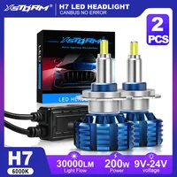 XSTORM H7 Bombillas LED H1 H8 H11 Faro LED Canbus HB3 9005 HB4 9006 360 ° Faro de coche 30000LM 9V 12V lámparas Turbo de coche
