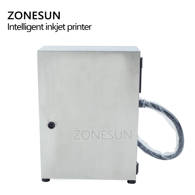 ZONESUN Glass Metal Steel Plastic PVC Carton numero di lotto Logo Mark Can data Coding stampante a getto d'inchiostro macchina da stampa di codici digitali