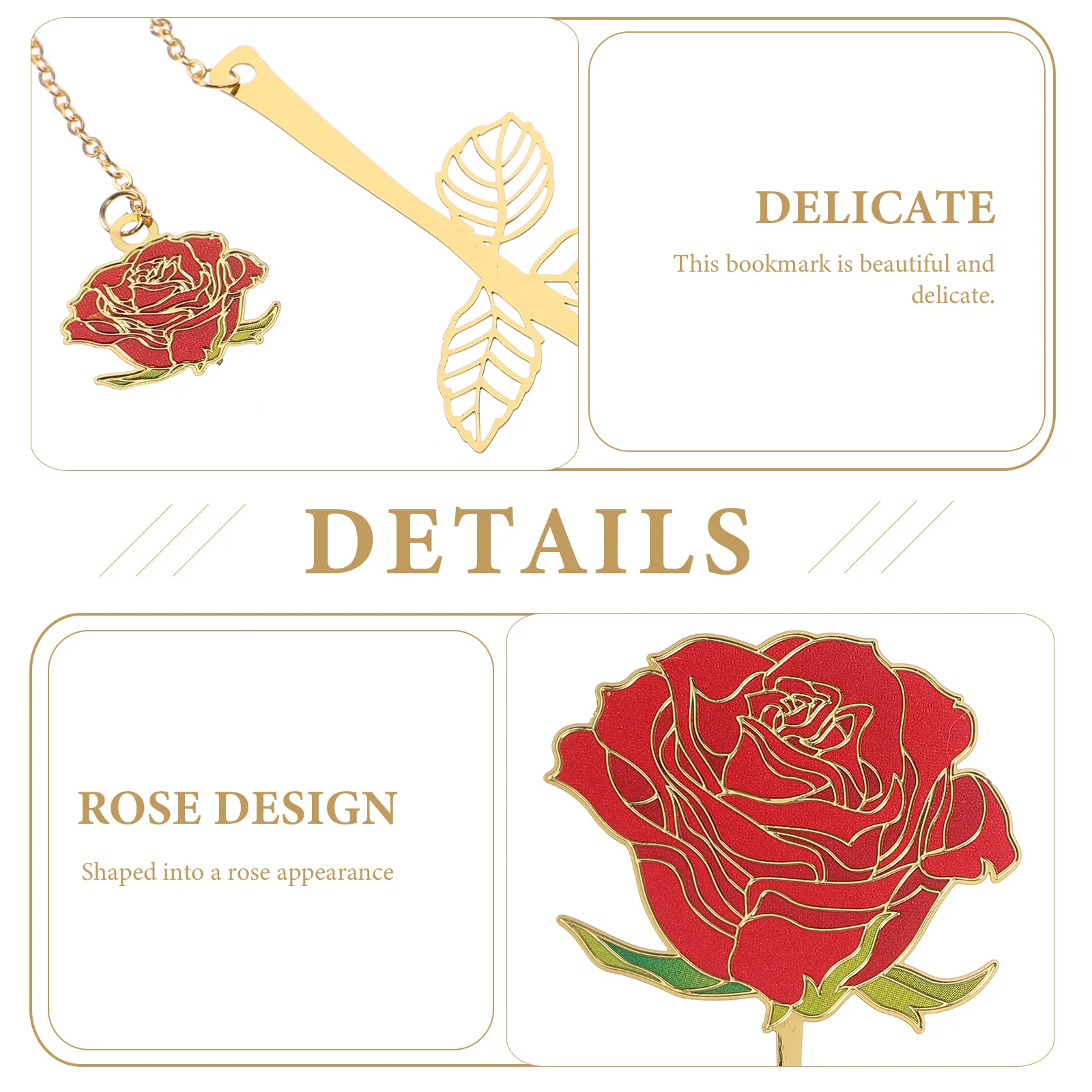 

Metal Bookmark Elegant Bookmarks Cute Reading Pendant Page Marker Marking Accessories