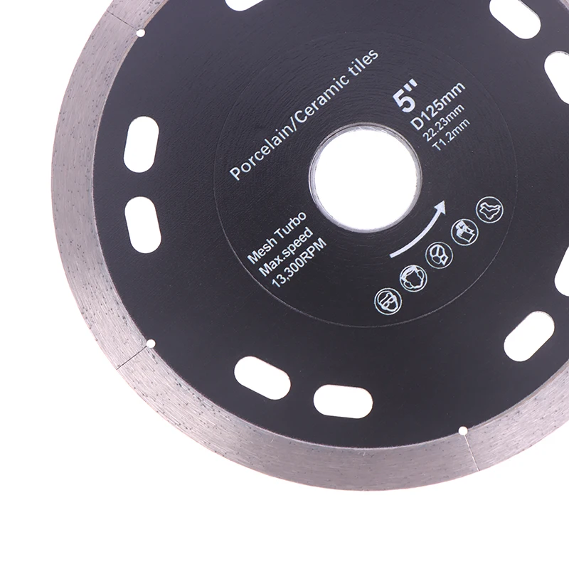 105/115/125mm 다이아몬드 톱날 건식 절단 금속 브레이징 디스크 열간 프레스 앵글 그라인더 디스크 절단 휠 석재 타일 벽