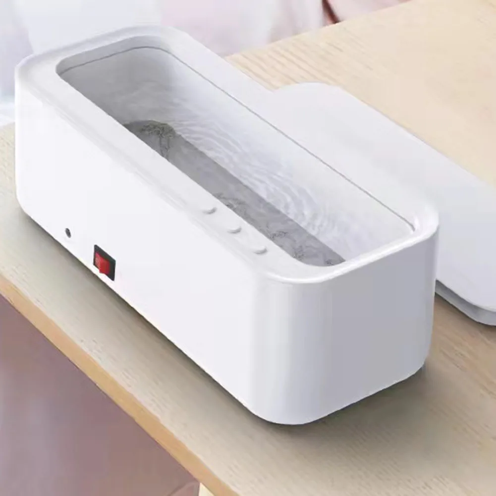 Ultrasonic Cleaner Washer USB Rechargeable Jewelry Necklace Glasses Cleaning Box