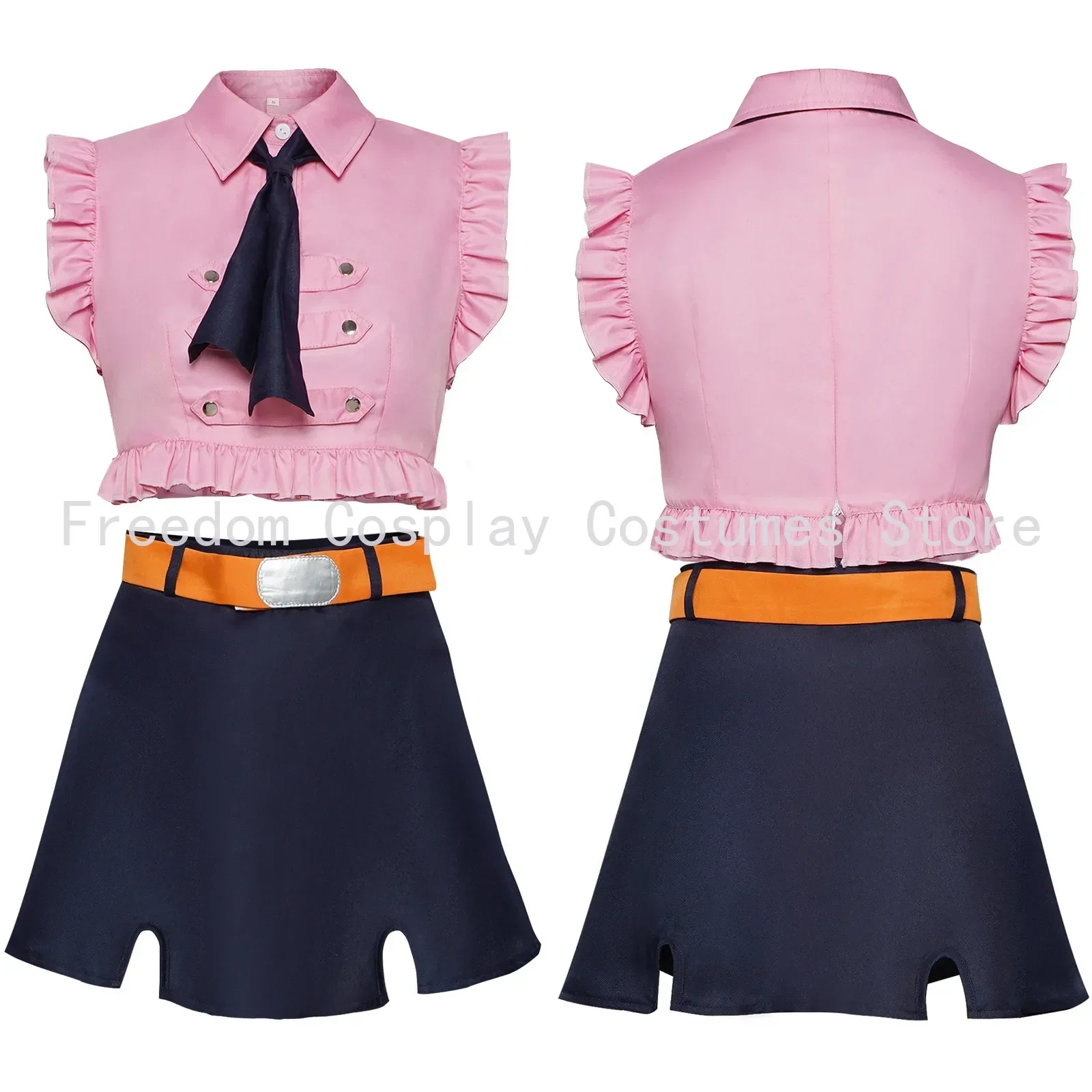 أنيمي الخطايا السبع المميتة إليزابيث ليونز تأثيري الصيف الفتيات الوردي فستان مثير زي فستان حفلة الهالوين النساء