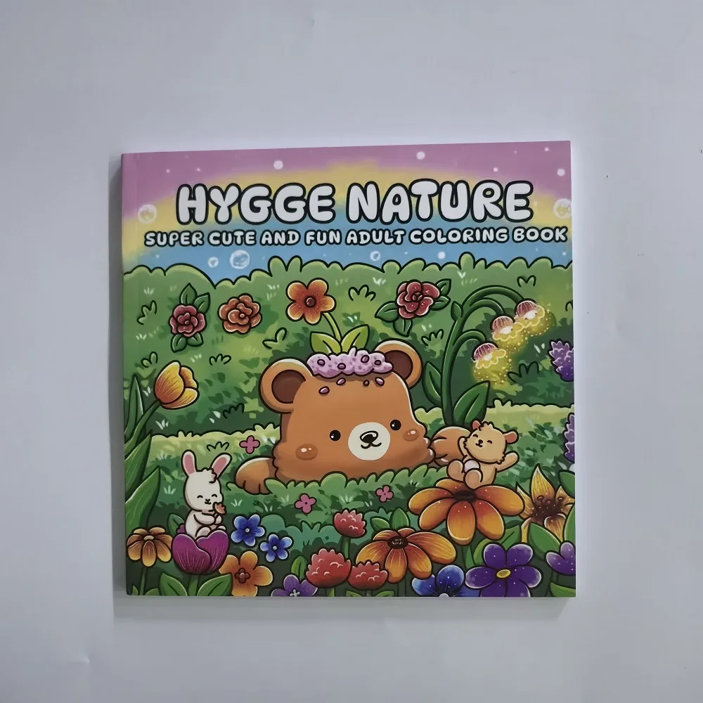 

HYGGE NATURES Симпатичная и забавная книжка-раскраска для взрослых и подростков, тематическая книга для макияжа с граффити для друзей, праздник, идеальный подарок