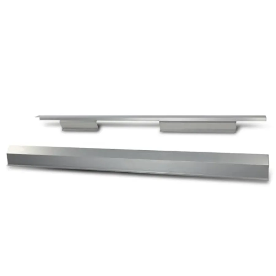 

Outer Rocker Panels Compatible with 2009-2014 Ford F150 4 Door Crew Cab Silvery Metal Trim Weather Resistant Durable Finish