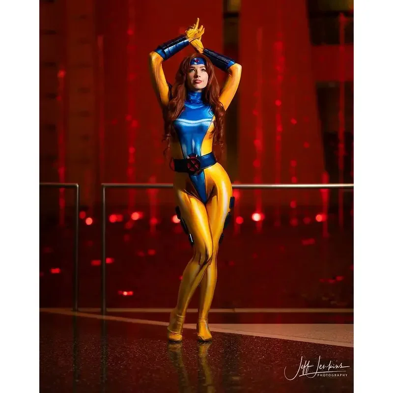 Female X-Men Superhero Cosplay Costume Halloween Suit Zentai Bodysuit Party Jumpsuits