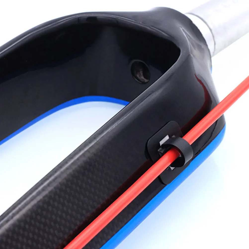 

8Sets Bike Housing Hose Guides Alloy Shifter Cable Clips Brake Cable Clamp Tube Guide Adhesive Seat Shifter Hose Guide