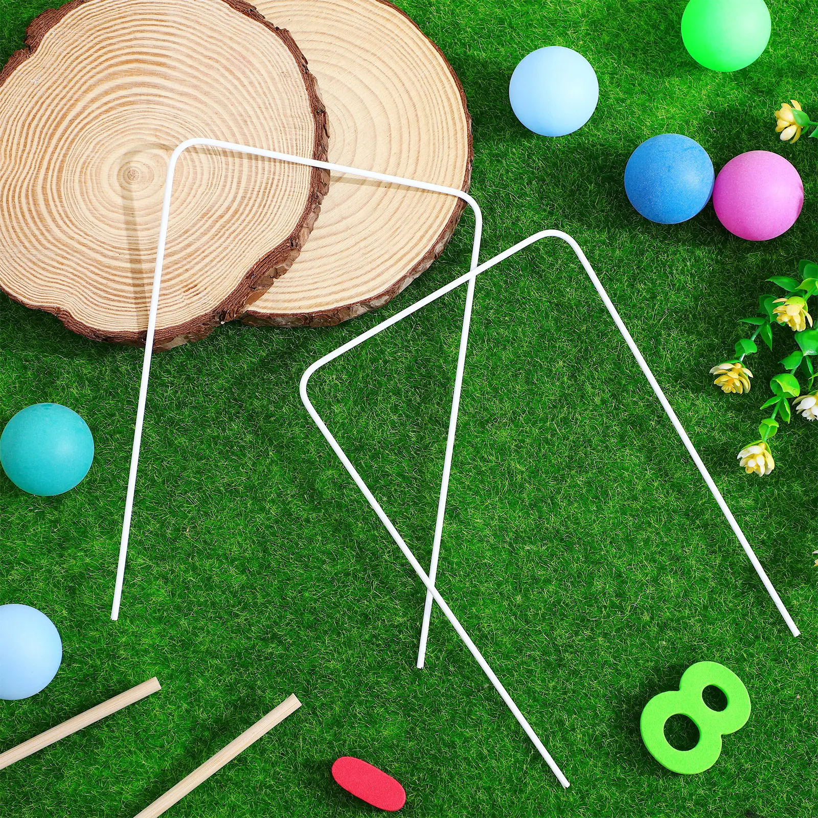 Croquet Set Lawn - 9 Parça Paslanmaya Dayanıklı Demir Kroket