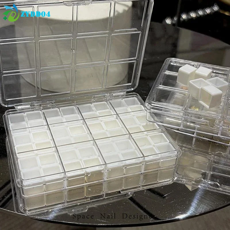 ●24/36/48Grids Nail Decoration Accessories Storage Box Transparent Jewelry Earrings Display Box Storage Container - view 5