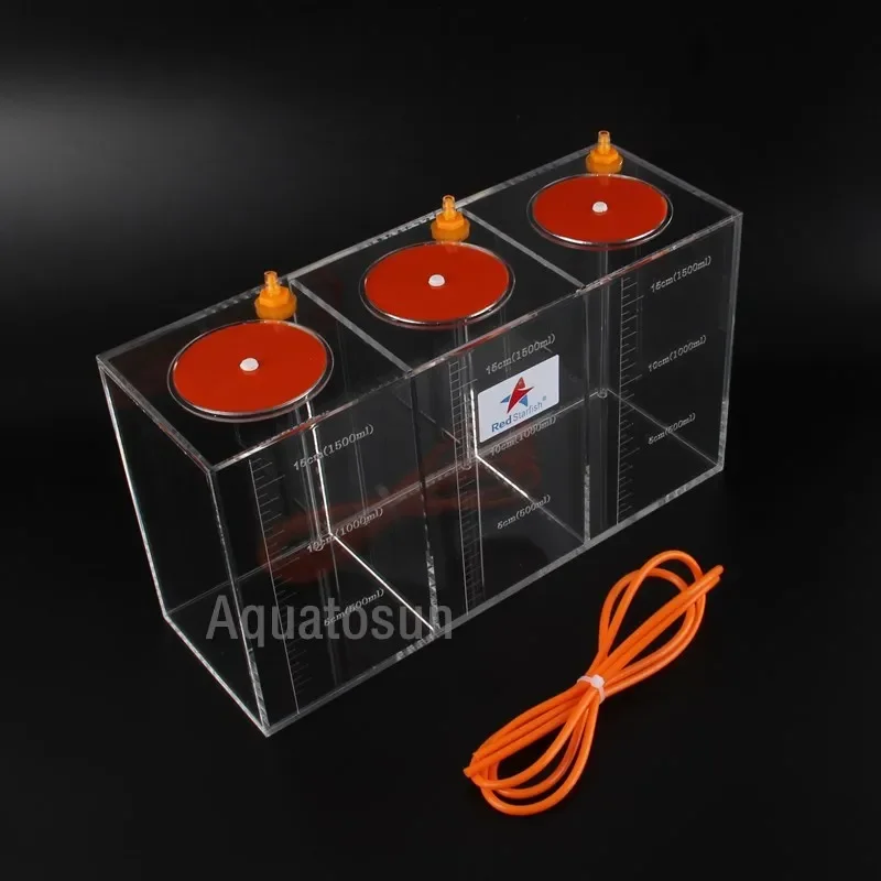 Red Starfish 1.5L/2.5L/4.5L/5L/10L Transparent Acrylic Dosing Pump Scale Liquid Storage Bucket Container Titration Tank Aquarium - view 5