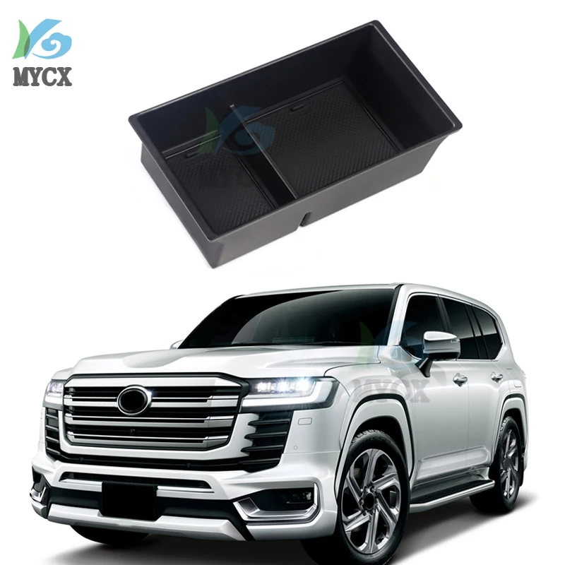 

Car Central Armrest Storage Box For Toyota Land Cruiser LC300 LC 300 2022 Accessories Center Console Tray.