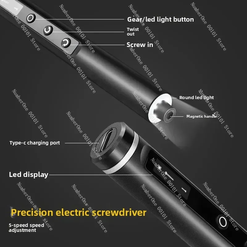 Cordless Precision Electric Screwdriver Set Large Battery Multi Tool for Phone Laptop Repair