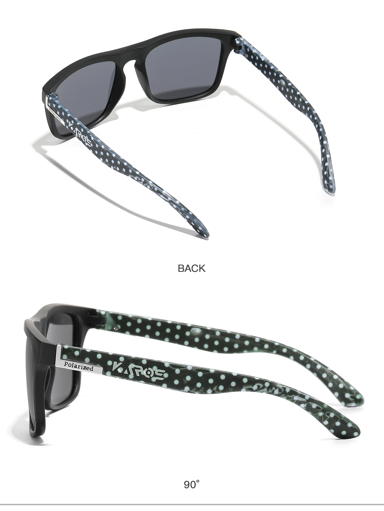 KAROS Männer/Frauen Polarisierte Sonnenbrille Quadratischen Spiegel Marke Design Luxus UV400 Sonnenschirm Unisex Angeln Fahren Radfahren Wandern – Detail 28
