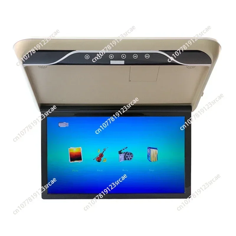 Car Roof 19 inch  1080P LCD Screen Overhead Multimedia Video Play TV Ceiling Roof MP5 Display Build In IR/FM Transmitter